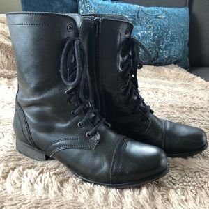 Steve Madden Women's Troopa Combat Boots - Black